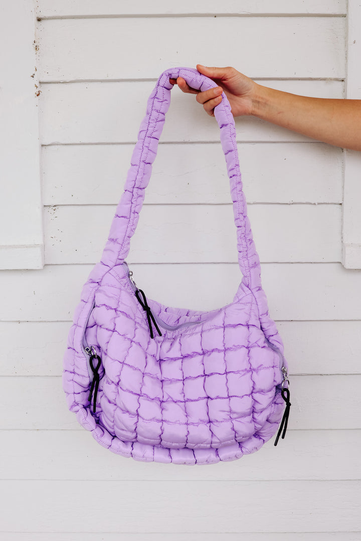 AO Quilted Everything Tote - Light Purple