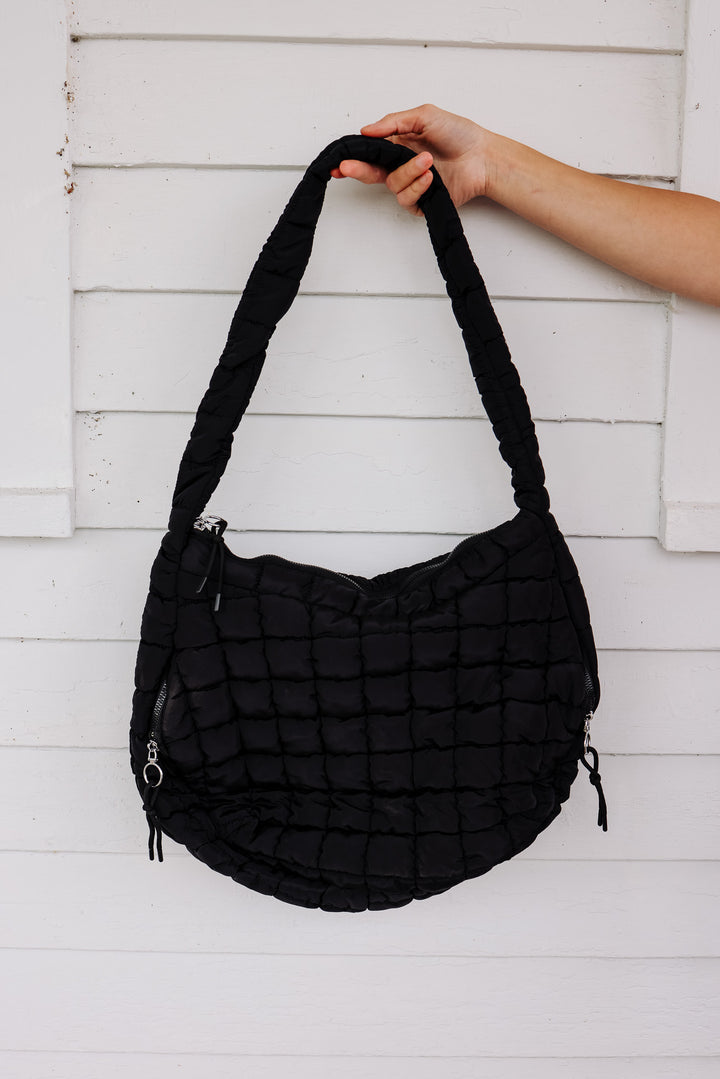 AO Quilted Everything Tote - Black