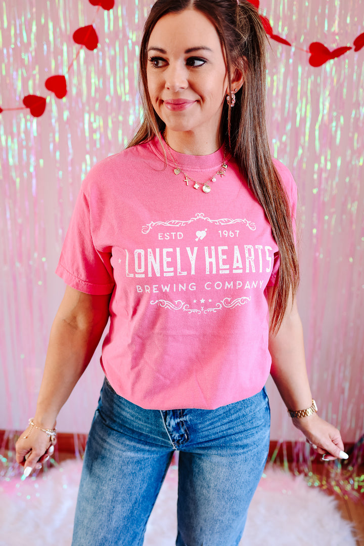 Lonely Hearts Graphic Tee - Crunchberry