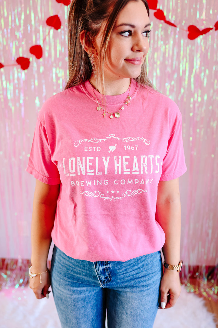 Lonely Hearts Graphic Tee - Crunchberry