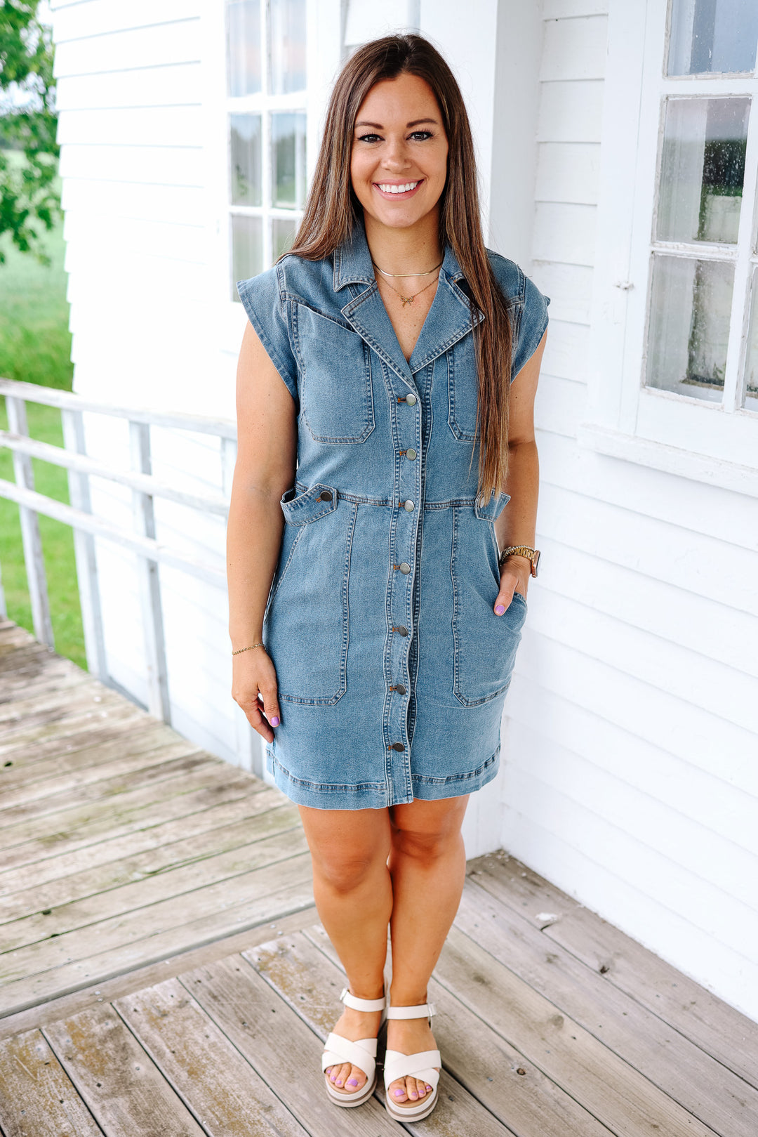 Baylor Denim Dress