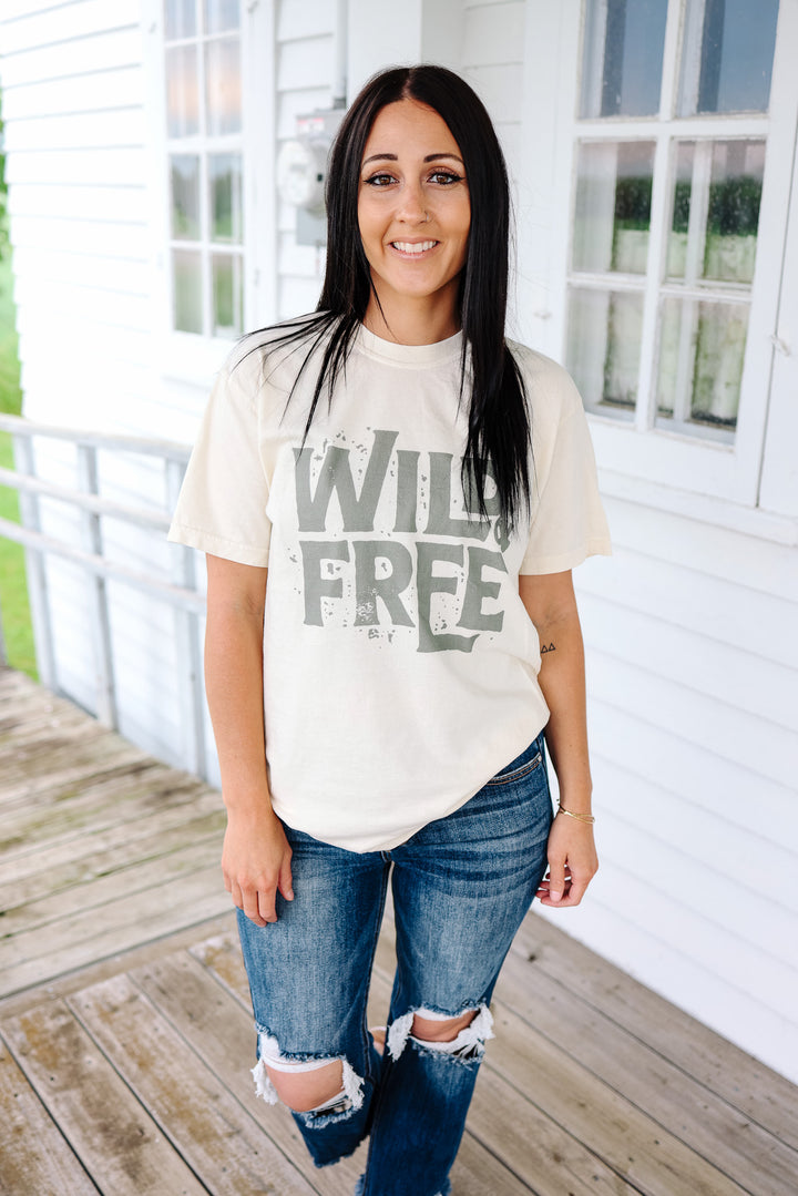 Wild & Free Graphic Tee - Ivory