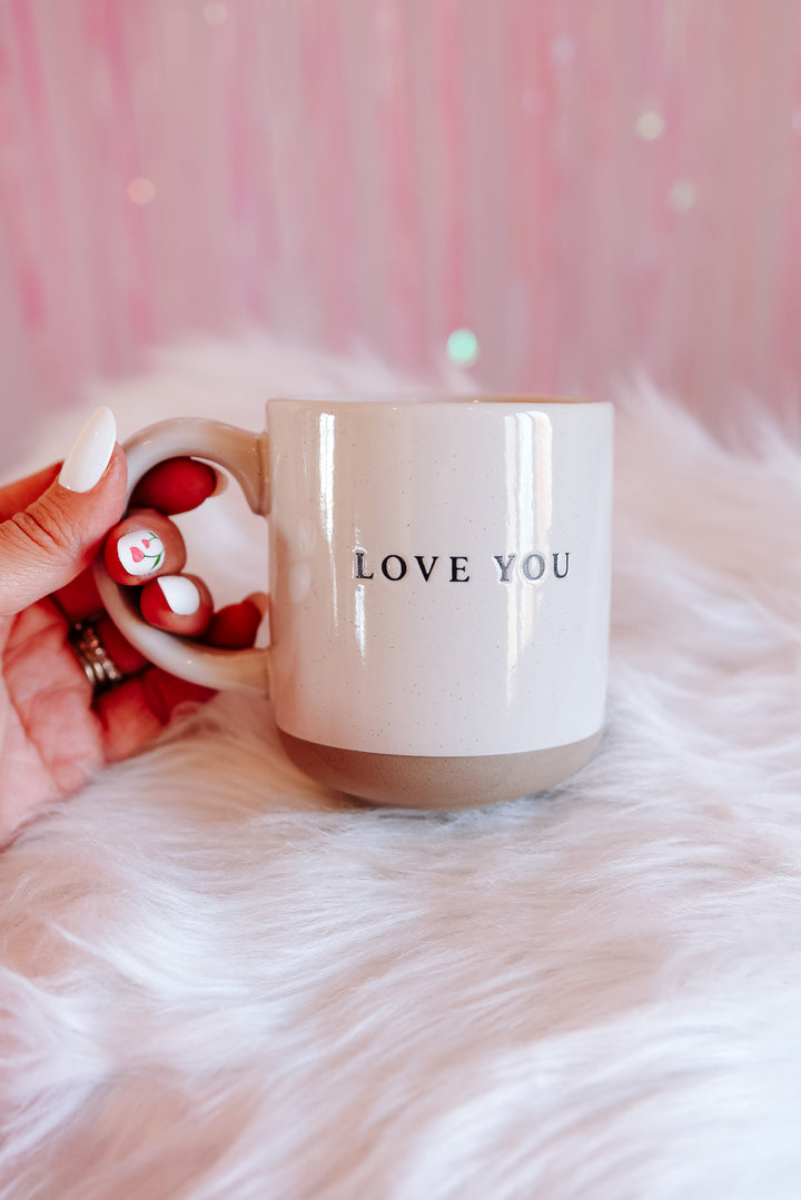 Love You Stoneware Coffee Mug