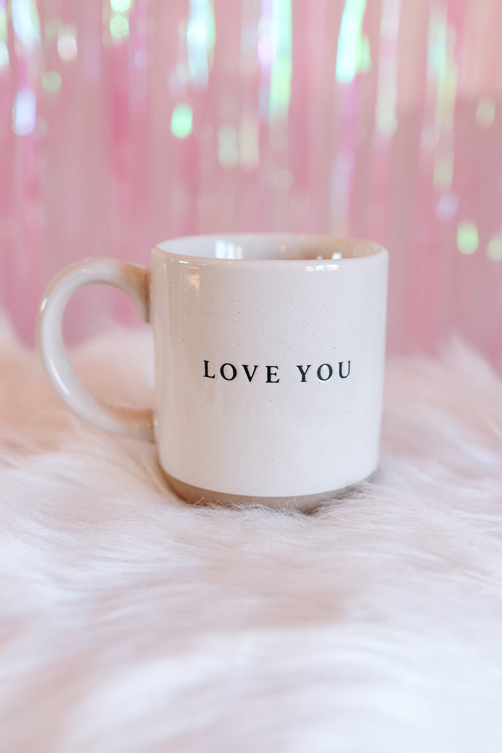 Love You Stoneware Coffee Mug