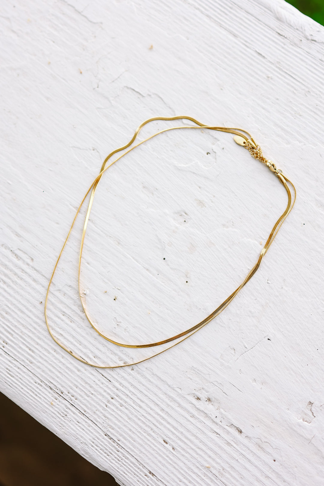 Double Layer Skinny Snake Chain Necklace