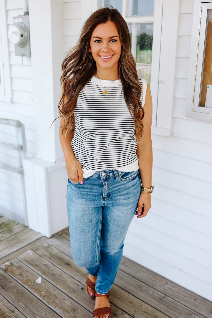 Jayla Striped Knit Top