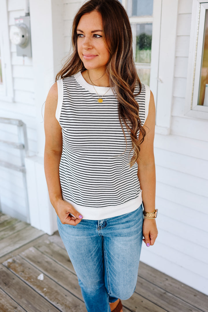 Jayla Striped Knit Top