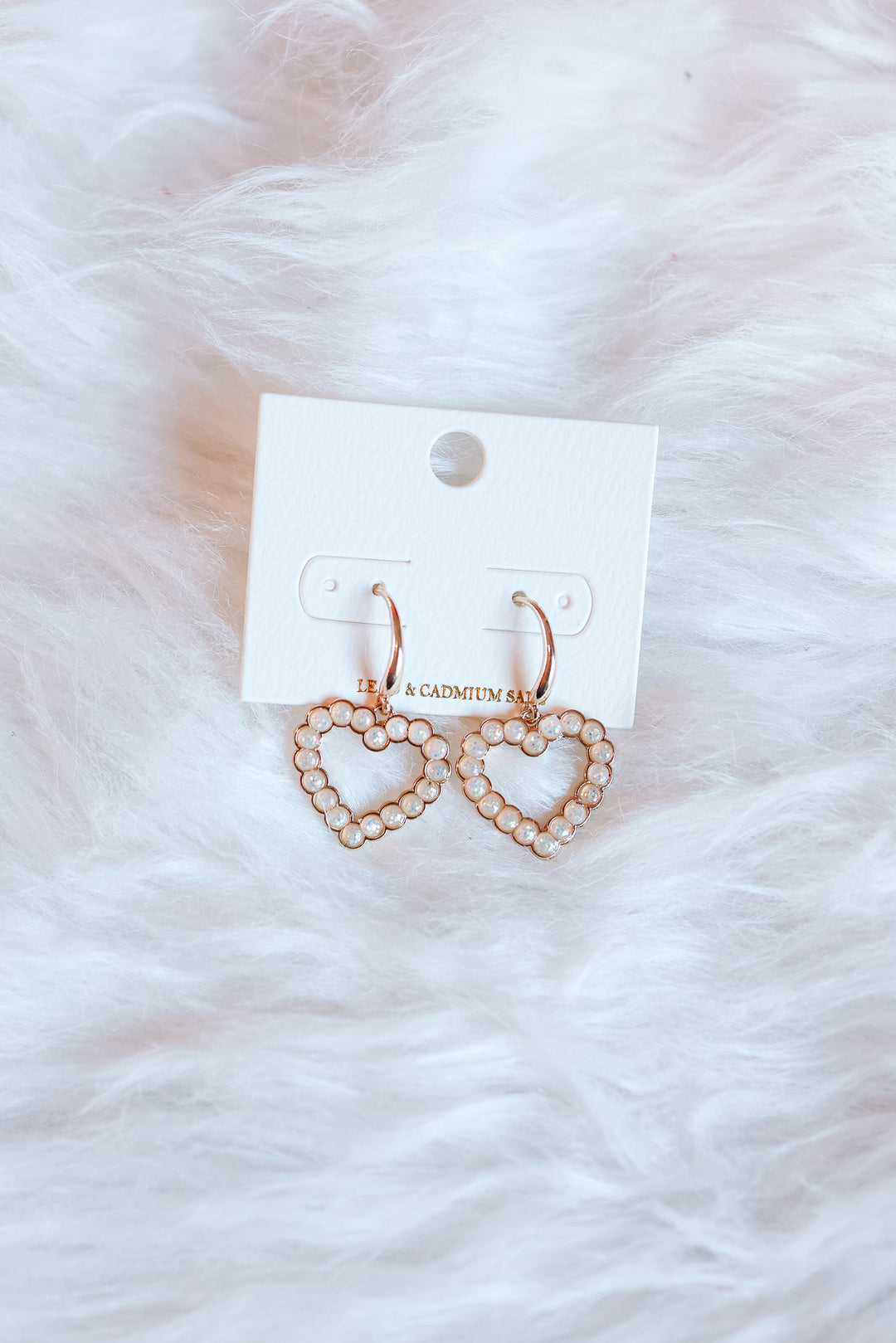 Olivia Heart Hoop Earrings