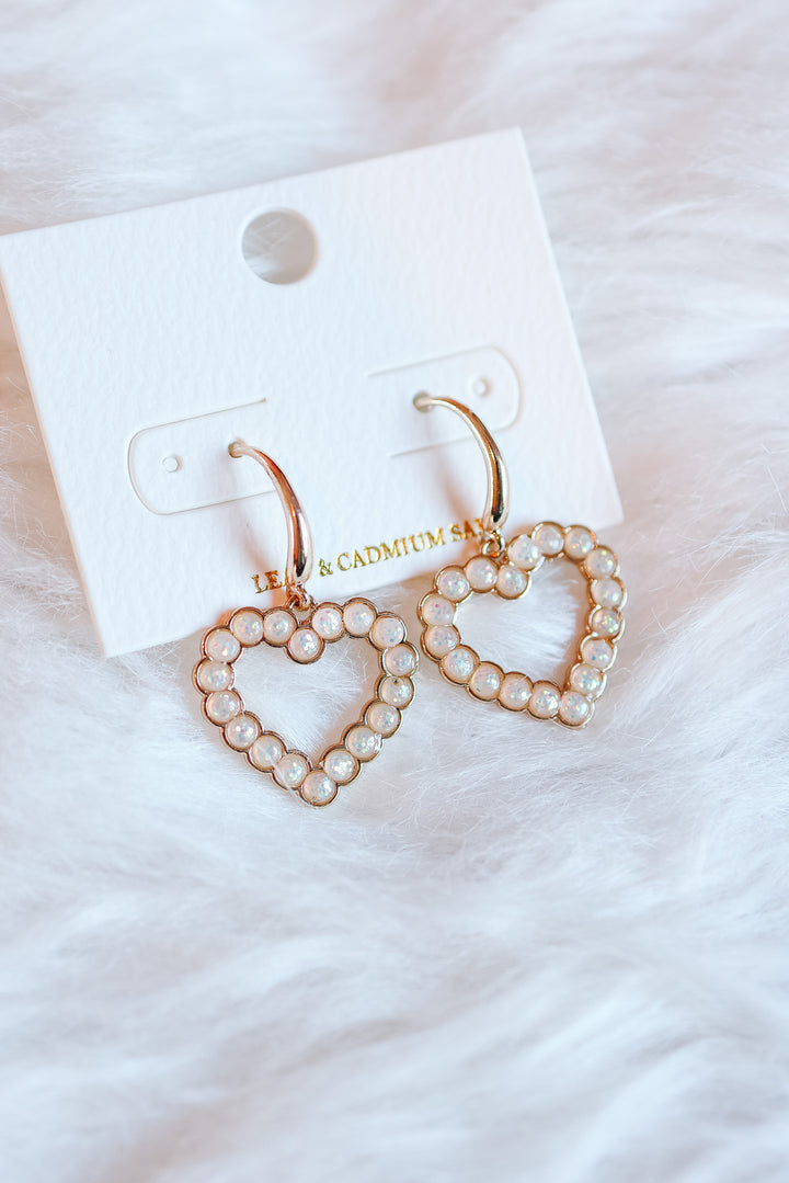 Olivia Heart Hoop Earrings