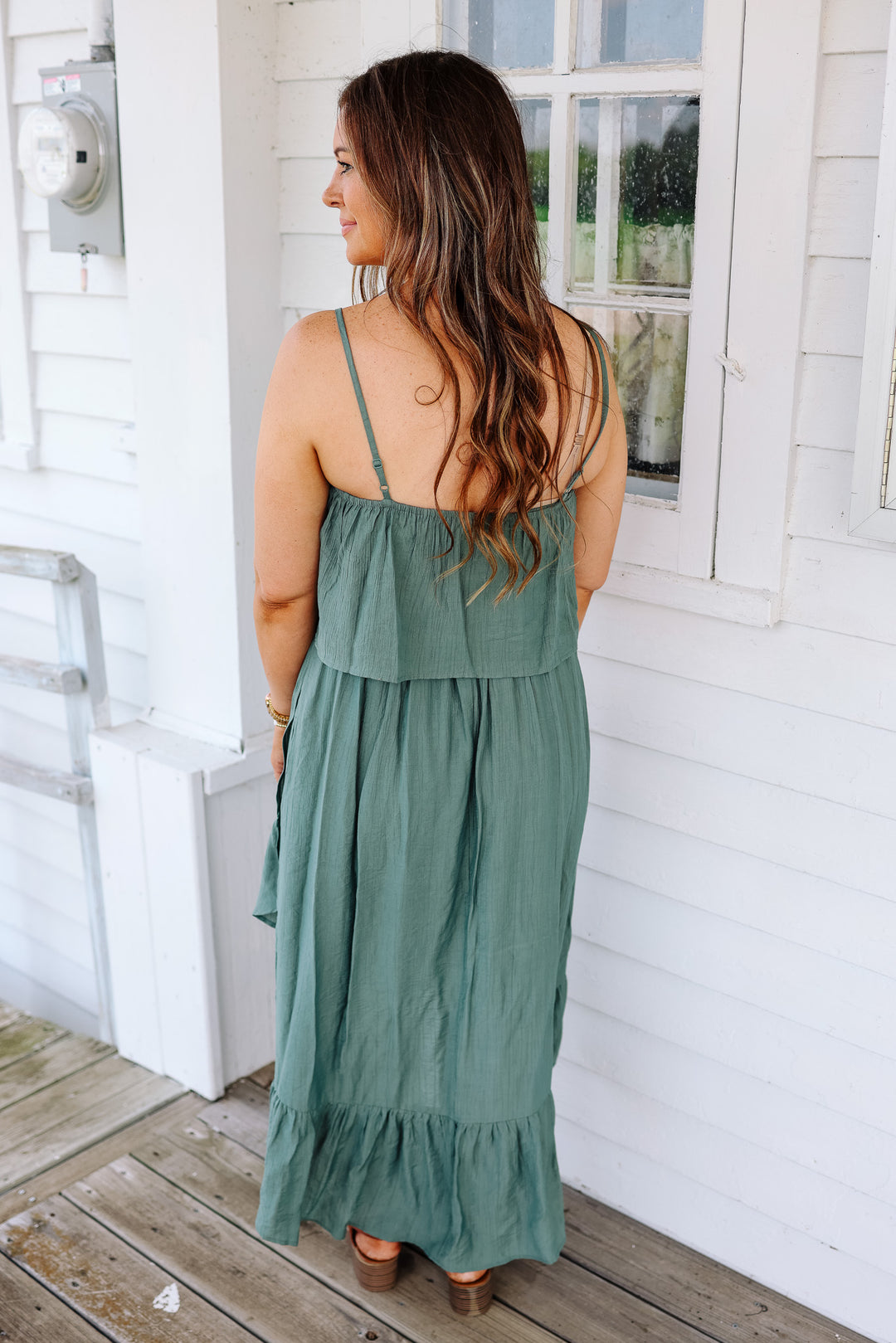 Maddie Hi-Low Dress - Pistachio