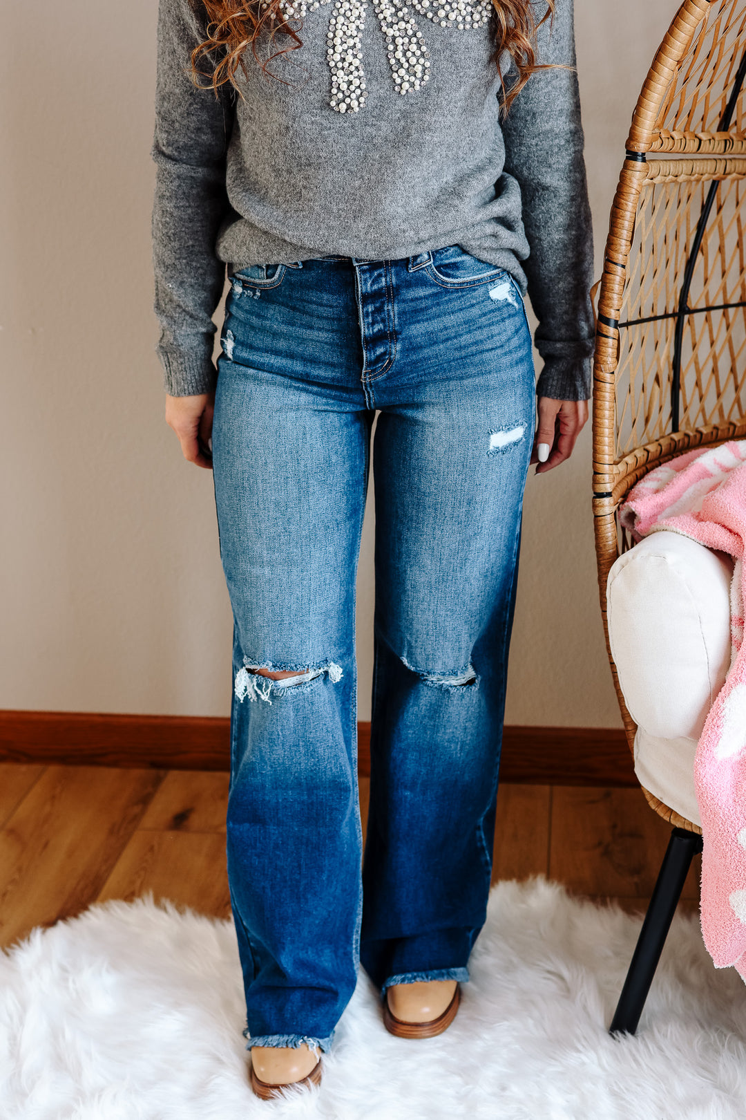 KANCAN: Ember High Rise 90's Flare Jeans