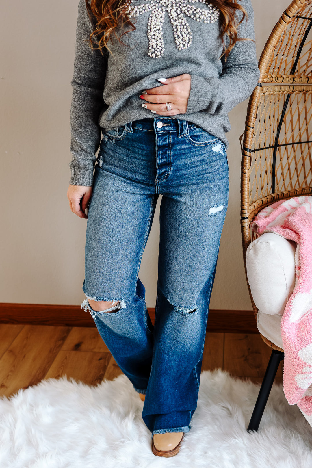 KANCAN: Ember High Rise 90's Flare Jeans