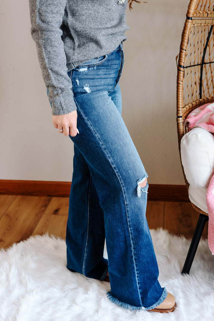 KANCAN: Ember High Rise 90's Flare Jeans