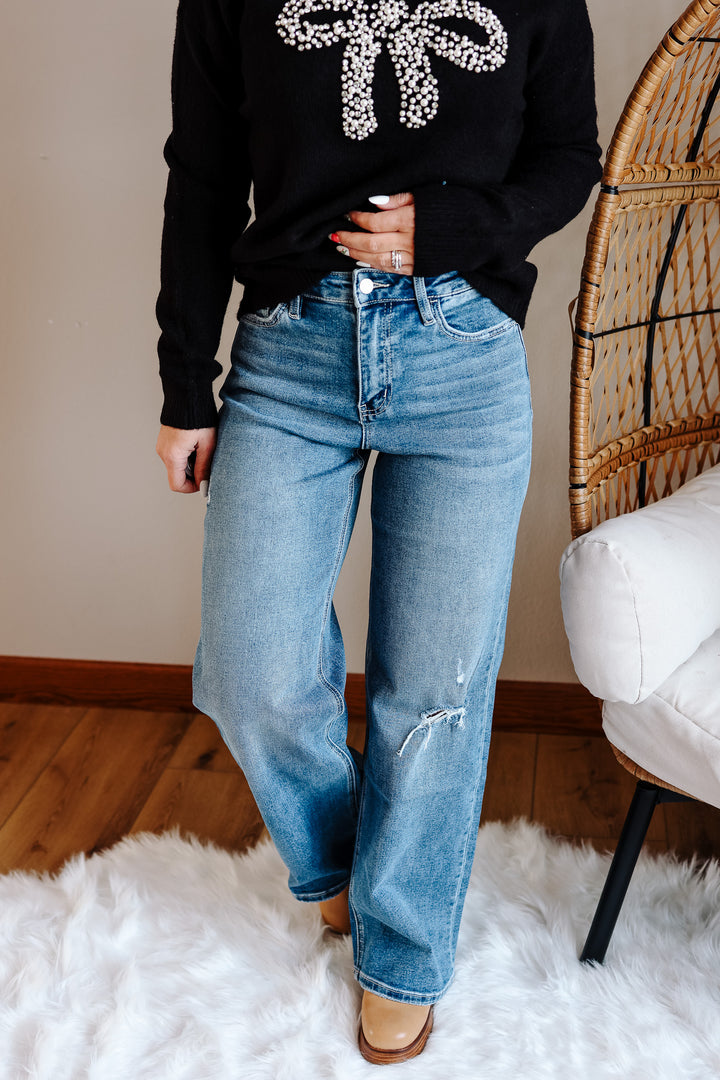 LOVERVET: Delta High Rise Baggy Wide Jeans