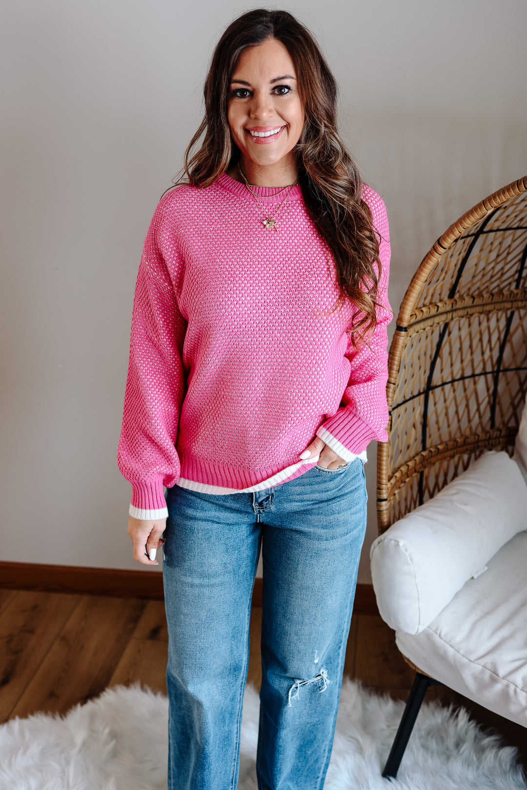 Indra Bubble Sleeve Sweater