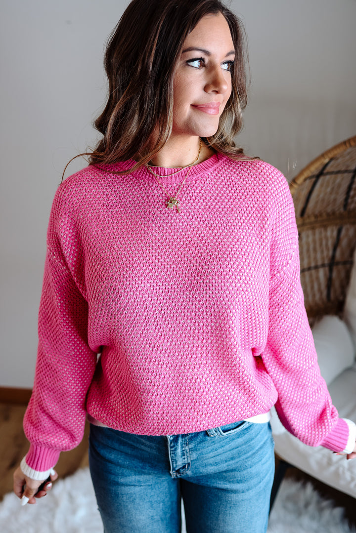 Indra Bubble Sleeve Sweater