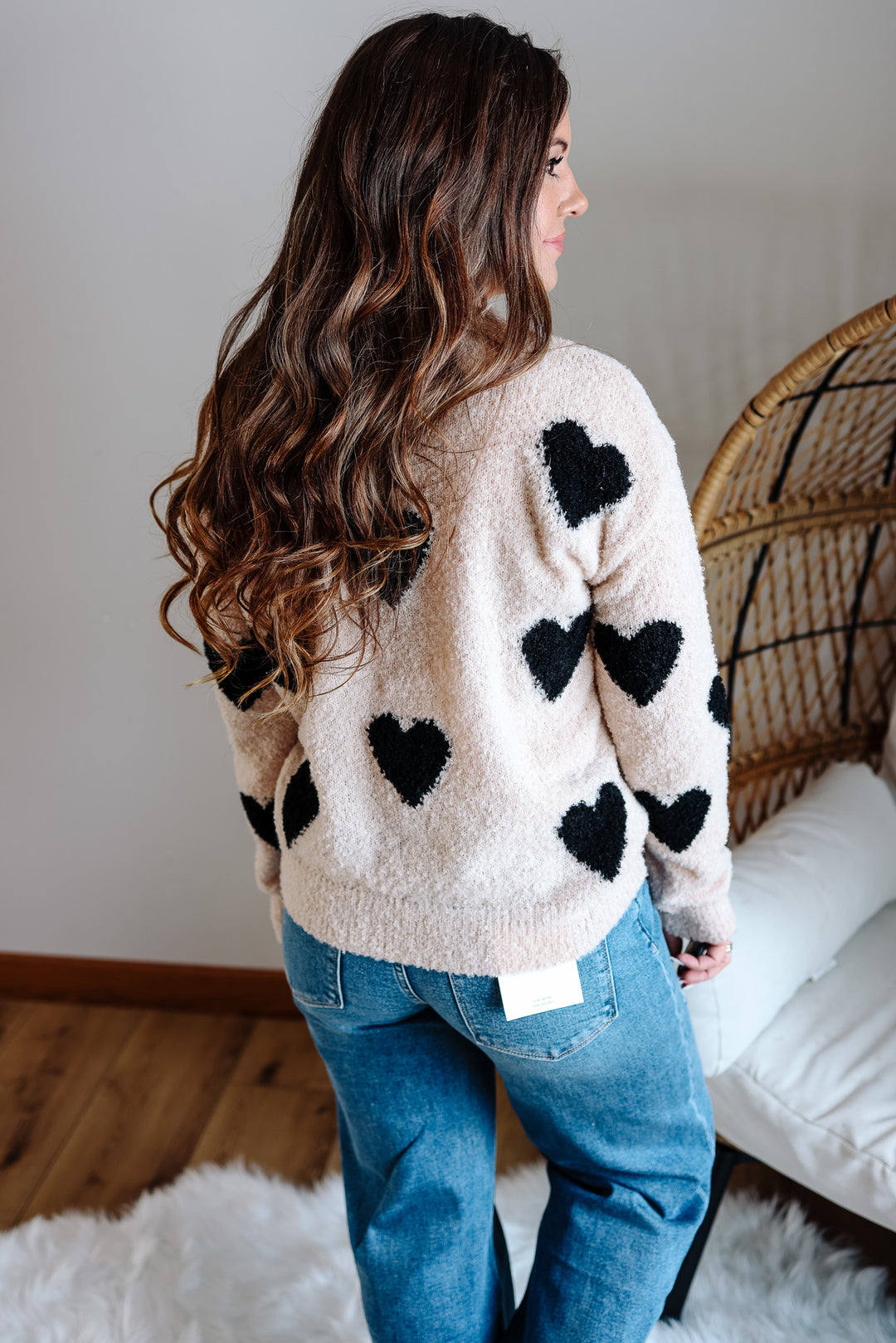 Hearts Cozy Soft Sweater