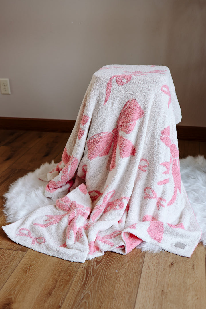 Comfy Luxe Bow Blanket