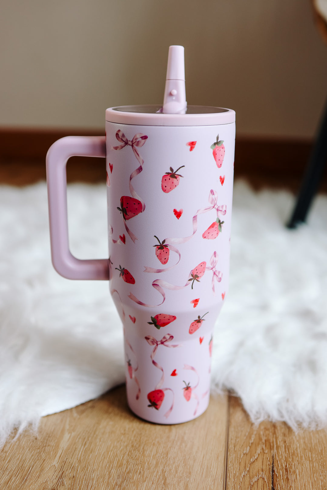 40oz Tumbler - Strawberry Pink Sand