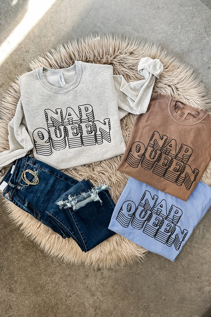 Nap Queen Graphics - Sweatshirt & T-Shirt Styles