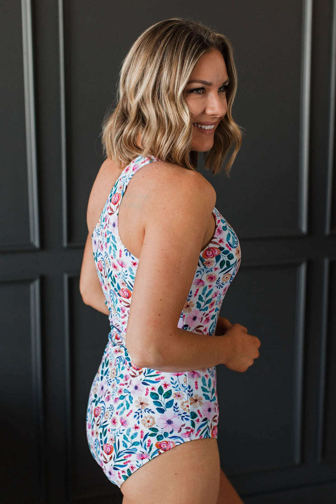 Escape To Malibu One-Piece Swimsuit - Ivory Floral