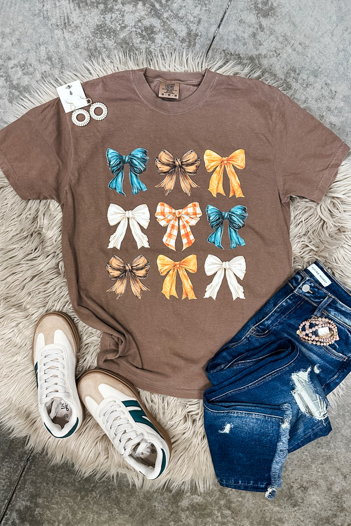 Colorful Fall Bows Graphic Tee - Multiple Colors