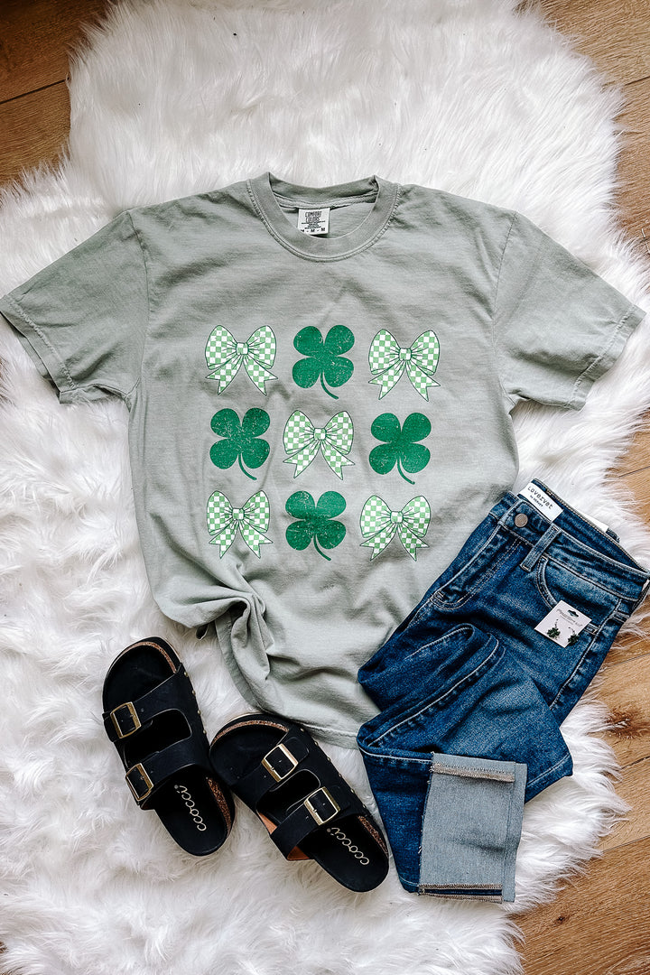 Shamrock Chic Graphic Tee - Bay