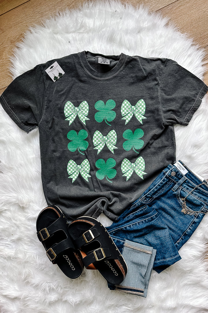 Shamrock Chic Graphic Tee - Pepper