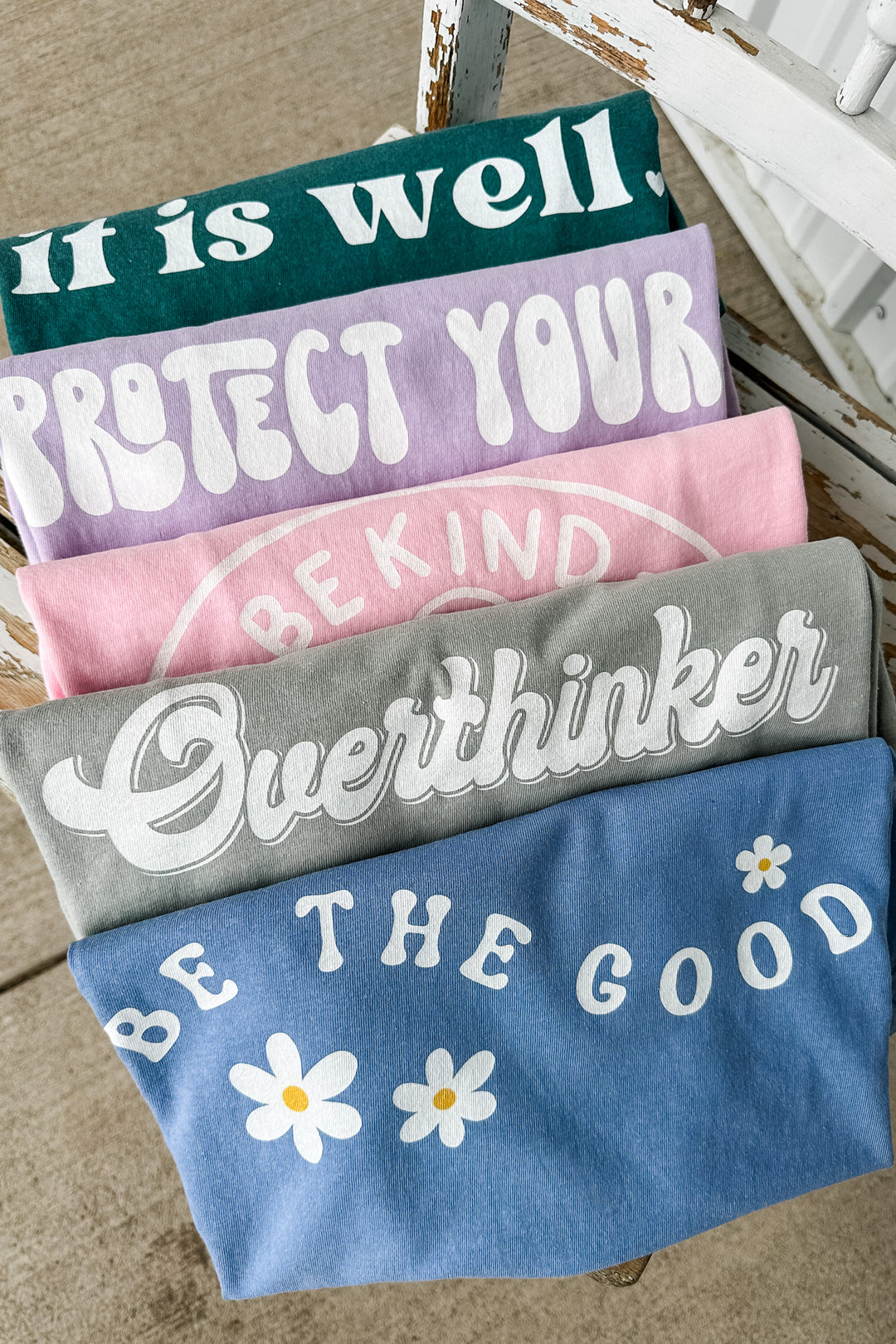 Be The Good Graphic Tee - Washed Denim