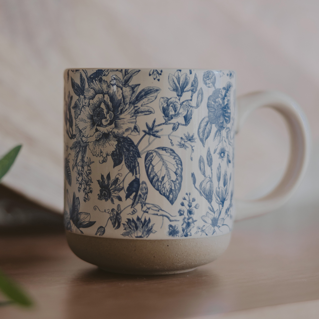 Blue Delft Stoneware Coffee Mug