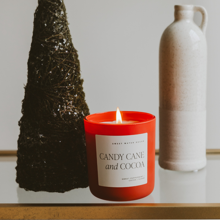 Candy Cane & Cocoa 15 oz Soy Candle