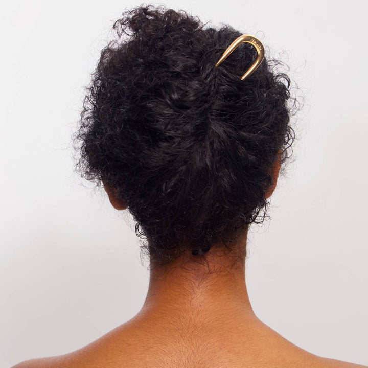 Metal French Hair Pin 1pc - Gold