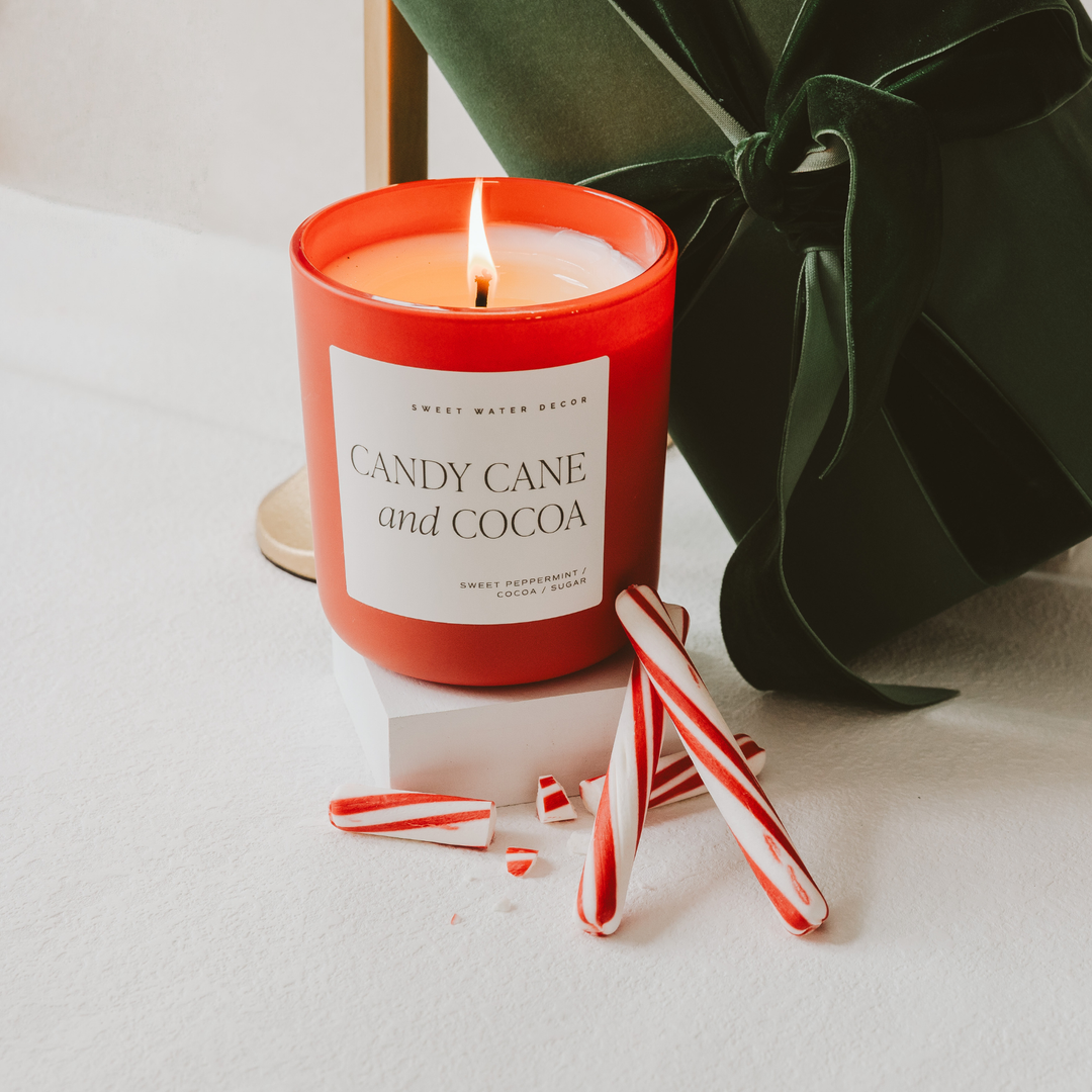 Candy Cane & Cocoa 15 oz Soy Candle