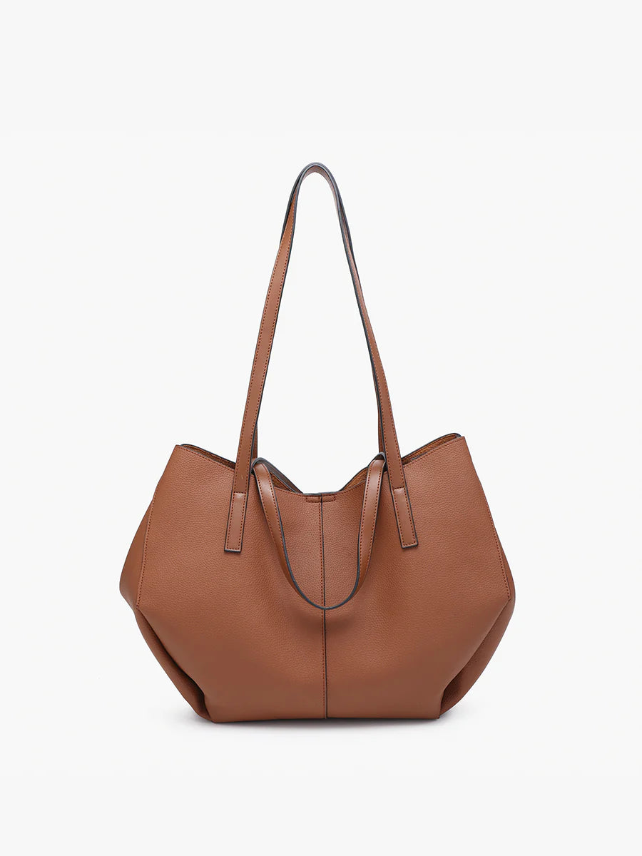 Celeste Dual Handle Hobo - Brown