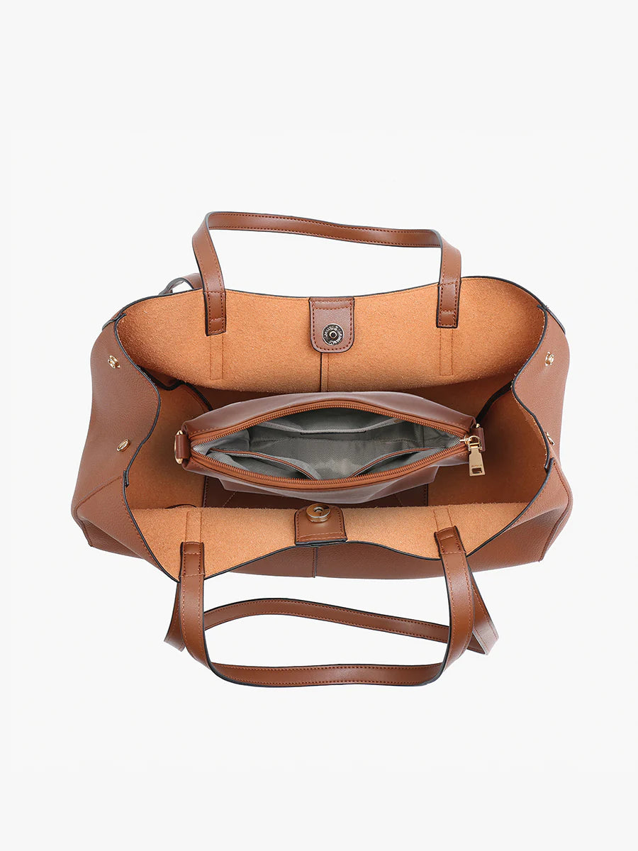 Celeste Dual Handle Hobo - Brown