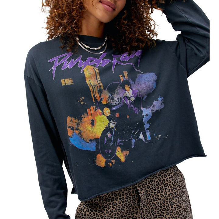 Purple Rain Crop Long Sleeve